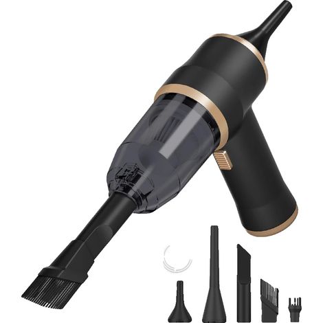 Auto Blasstaubsauger, Starke Saugkraft, Tragbares Design, schwarz (1/2)