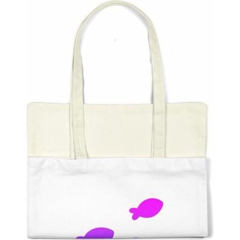 Tote bag Bonamaison coton réutilisable - sac shopping épaule 48 x 55 cm (1/4)