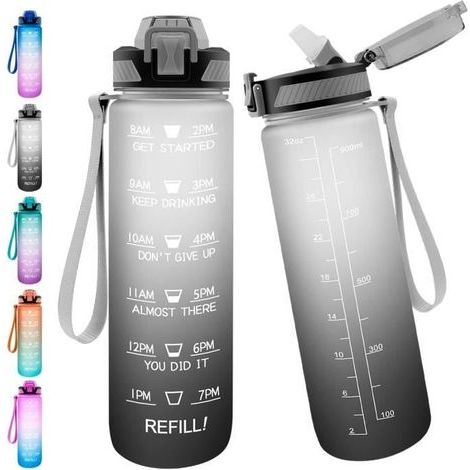 Wasserflasche – 1 Liter – Tritan-Kunststoff – BPA-frei – Unisex (1/4)