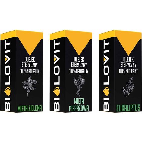 Set de aceites esenciales de menta Bilovit - 3 piezas (1/4)