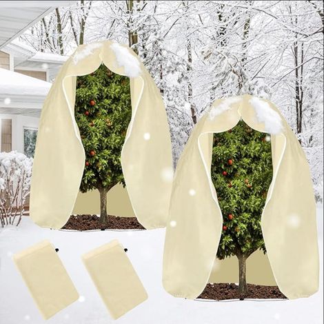 Voile Hivernage Plante Exterieur, 250 x 360CM Housse Hivernage Plante avec Cordon de Serrage et Zipper, Housse de Protection pour Housse d'hivernage Plante Réutilisable (1/5)