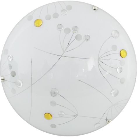 Plafonnier LED Candellux Floral 30cm blanc 10W 3000K (1/2)