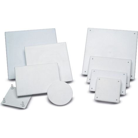 Couvercle de boîte à encastrer  Avec vis  200 x 200 mm  Gris