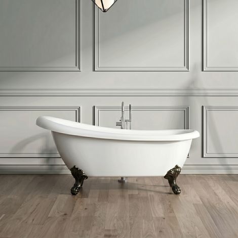 Bañera con patas RICHMOND  171 cm patas ÁGUILA NEGRAS