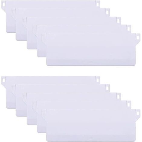 10PCS 127mm California Blind Weight Plate Vertical Blind Weight Slats Vertical Blind Curtain Repair Kit, White (1/4)