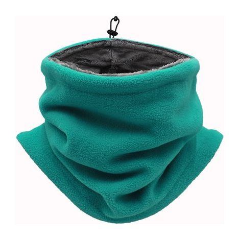 Tour de cou unisexe, bonnet d'hiver, tour de cou pour homme, coupe-vent, élastique, épais, doux, doublé polaire, respirant, idéal pour la moto, le vélo, le ski, la randonnée et la course à pied, taill (1/5)