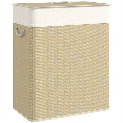 Accessoire de nettoyage blanc en bambou 52 x 32 x 63 cm (1/5)