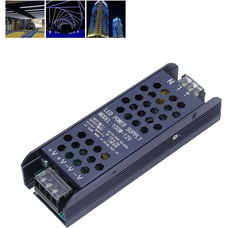 Alimentation à découpage magnétique 100 W, pleine puissance, bande noire, pour éclairage magnétique, AC175-250 V 12 V (1/5)