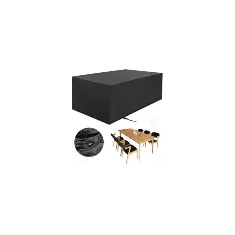 LAN Housse Salon de Jardin,Housse Table de Jardin 210TD Tissu Oxford Imperméable Anti-UV Bâche Salon de Jardin Housse de Protection pour Tables de Jardin, Chaise, Canapé (20016070cm) (1/5)