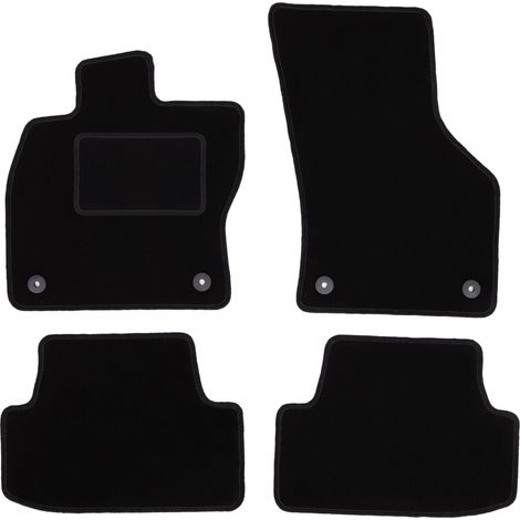 Tapis en velours noir pour Volkswagen Golf VII alltrack, berline, break, variante (2012-)