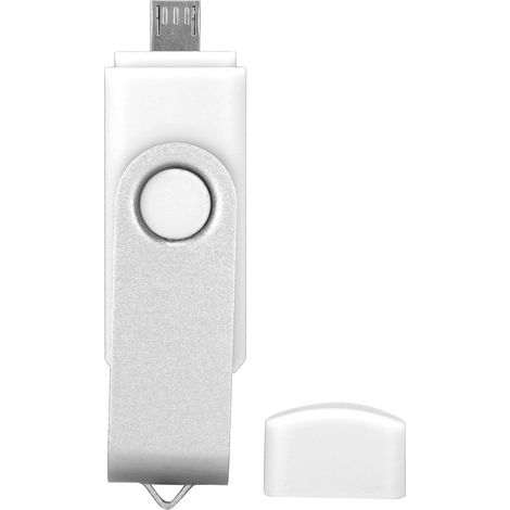 Clé USB 2 en 1 OTG avec Micro USB, Stockage de Données 64 Go Blanc CW1004064GB