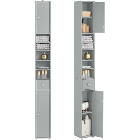 SoBuy Bathroom Tall Cabinet Cupboard Bathroom Cabinet Storage Cabinet,BZR34-HG