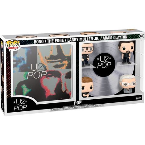 lbum de figuras pop de lujo de U2 Expositor de vinilos coleccionables