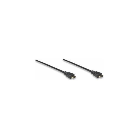 MANHATTAN High Speed HDMI Kabel 2 x HDMI 19-pol. Stecker Vernickelte Kontakte Vergossene Stecker Geschirmt