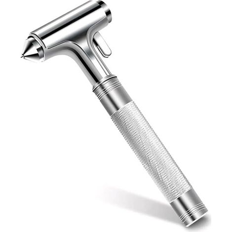 Marteau de Sécurité Auto, Brise-Glace & Coupe-Ceinture, Acier, Outil Urgence pour Tesla Model Y/3/X/S
