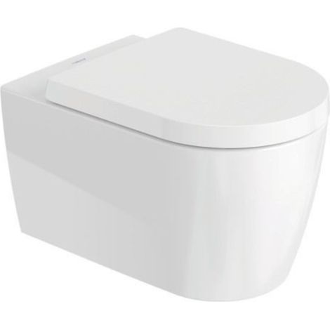 Pack taza WC suspendida sin reborde DURAVIT ME by Starck 374x570 con asiento freno de caída