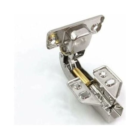 Charnière invisible 95° ouverture pour porte vitrée, fixation clip verre, pose intérieure meuble placard cuisine, lot de 2 charnières ajustables (1/2)