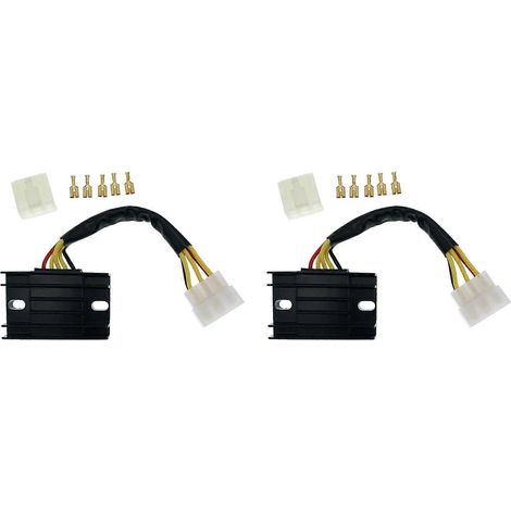 Deux régulateurs de tension pour motos 32800-19B11 compatibles avec Quadrunner King Quad 160 250 280 300 cc. (1/5)