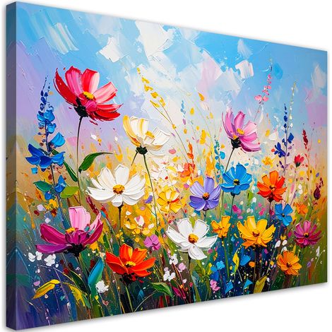 Wandbild Bunte Wildblumen 60x40 cm (1/5)