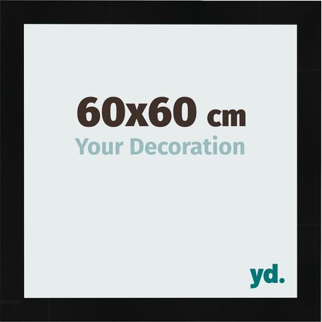 yd. - Cadre photo 60x60 - Noir Brillant - MDF - Pisa (1/5)
