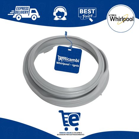 Guarnizione Soffietto in Gomma per Oblò Lavatrice Whirlpool Ignis, Dimensioni 410x70 (mm) Diametro interno 295 (mm) - Per Modelli: AQUASTEAM - AWOE - PURE - WWC (1/5)