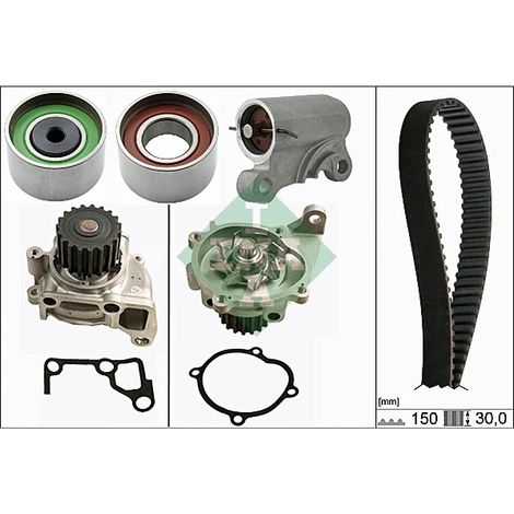 Pompe à eau + kit de courroie crantée INA 530 0519 30 MAZDA RF2A12770A RF5C12700