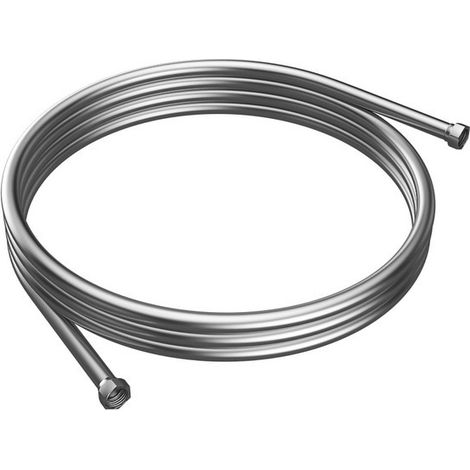Tubo flessibile per doccia 150 cm acciaio inox argento KAM-ARTE-SATINATO kamalu