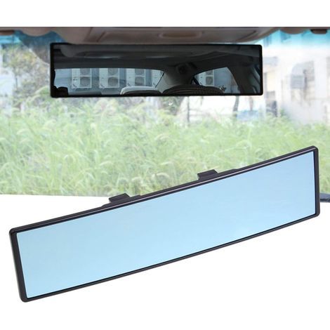 Rétroviseur de Voiture Rétroviseur Panoramique Intérieur Voiture Anti-éblouissement Rétroviseur Intérieur Panoramique Bleu Auto avec Réglage d\'angle Vue Large Voiture Universel Intérieur