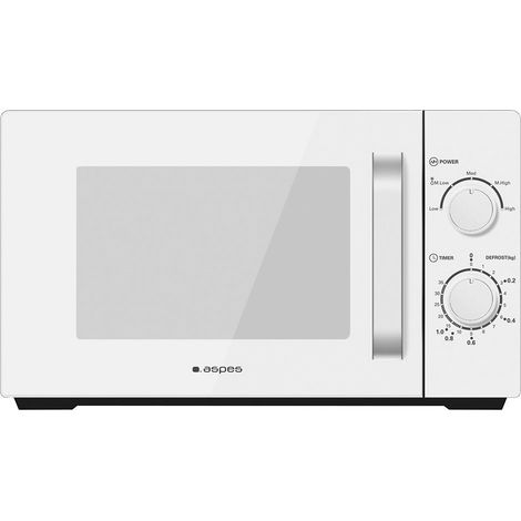 Four à micro-ondes ASPES AMW120BE White Mirror 20L