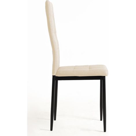 Packs Sillas Comedor - Pack 4 Sillas Lan Tela - Beige (1/4)