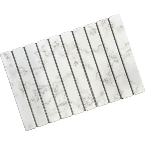 Tapis absorbant en diatomite blanche pliable, 60x39cm,-marbre (1/2)