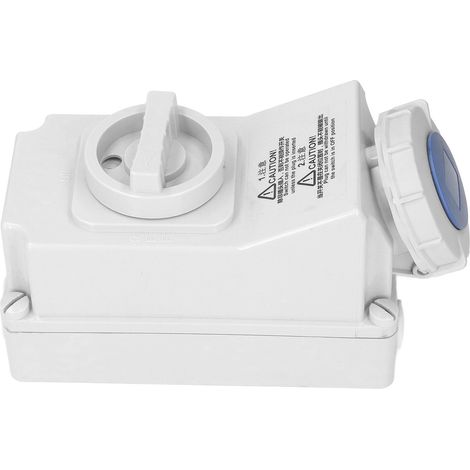 Prise étanche extérieure 32A 3P+T IP67, interrupteur industriel verrouillable 2P+E, 220-250V, résistant à l'eau et à la poussière, pour usage extérieur (1/5)