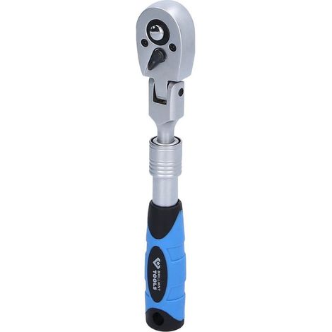 Brilliant Tools 1/4 Teleskop-Umschaltknarre mit flexibelem Kopf (175 - 225 mm)