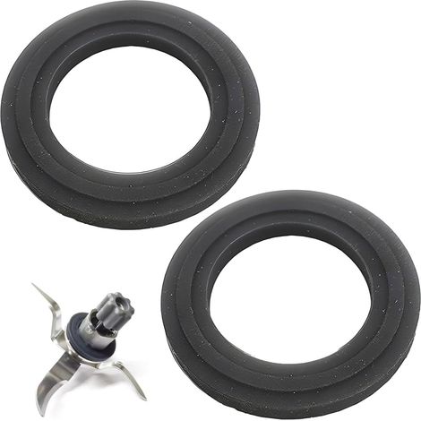 2 Piece Seal for Blender Blade Connect and Mincer, Food Processor Spare Parts, Gasket for Spare Parts (Grey, B) (1/5)