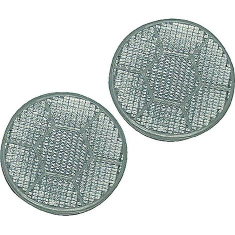 Catadioptres blancs diamètre 70 mm X 2