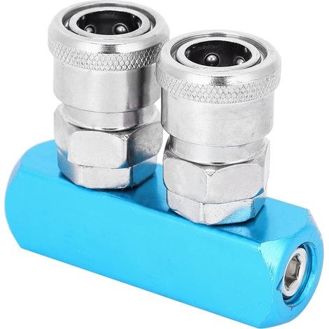 Raccords pneumatiques rapides en alliage d'aluminium, coupleurs à connexion push-in pour compresseur d'air (1/5)