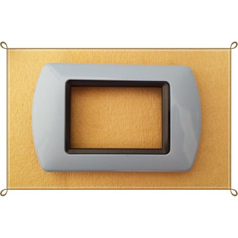 Abs Placchette Compatibilial Pour Living International Placca Series Gris