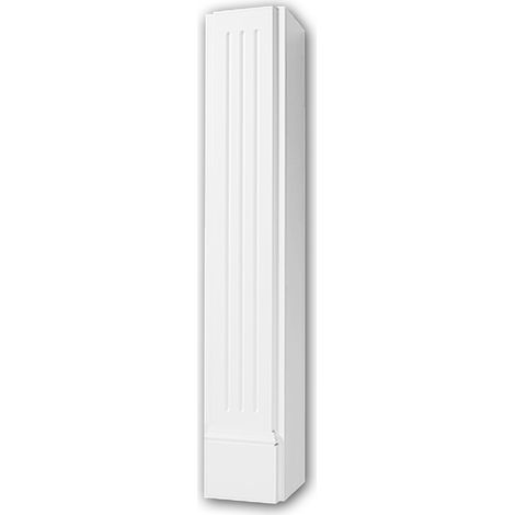 Profhome Decor – Cheminée décorative habillage de cheminée en polystyrène extrudé XPS – 85,9 cm x 15,2 cm – Design intemporel blanc pour intérieur et extérieur