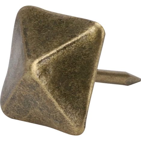 Clou de porte d'ameublement, clou d'ameublement d'accessoires d'artisanat pour de bons matériaux de bricolage. pour l'artisanat du cuir(Side length 14mmtotal length 20mm) (1/5)