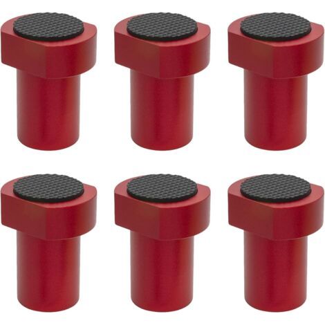 6 Stück Bankhaken 20 mm, 20 mm Aluminiumlegierung Holzbearbeitungstischklemmen (Rot)