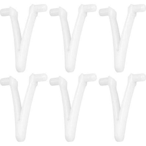 6pcs Piscine d'approvisionnement Papillon v Clip pour Piscine Spa Brosse Feuille râteau Feuille Skimmer tête d'aspirateur pour Nettoyage de Piscine (1/4)
