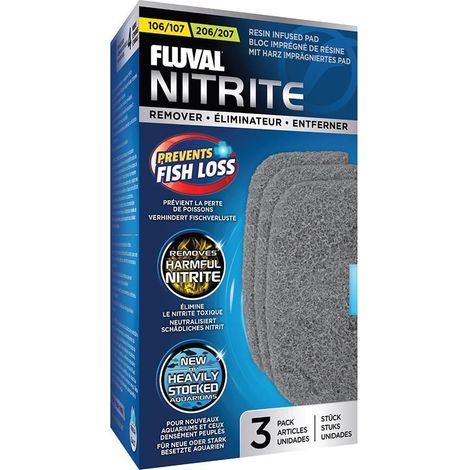 Mantenimiento de agua Fluval nitrite remover pad filtración mecánica biológica