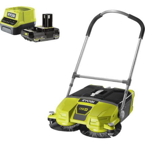 Confezione RYOBI Spazzatrice elettrica R18SW3-0 - 18V OnePlus - 533 mm - 1 batteria 2.0Ah - 1 caricatore rapido RC18120-