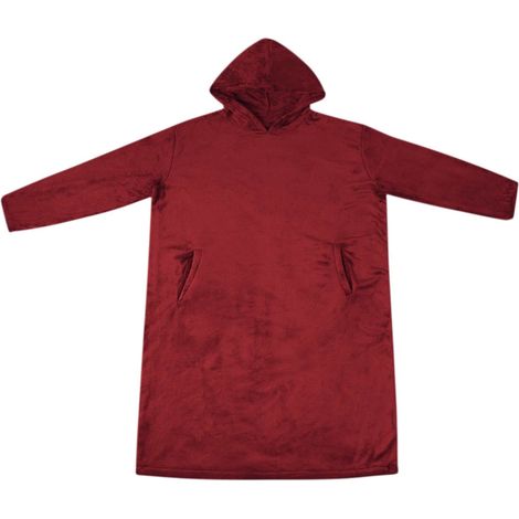 vidaXL Sudadera manta Rojo Burdeos L Franela (1/2)