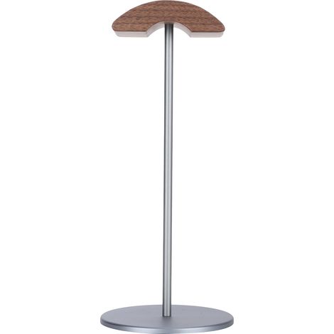 Support pour casque audio, porte-écouteurs, suspension à monter soi-même, en noyer noir et aluminium, présentoir de bureau (1/5)