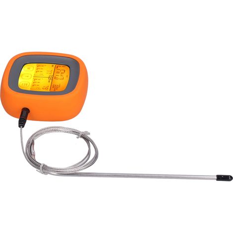 Thermomètre de barbecue numérique avec double sonde, écran tactile couleur et affichage digital pour cuisson précise (1/5)