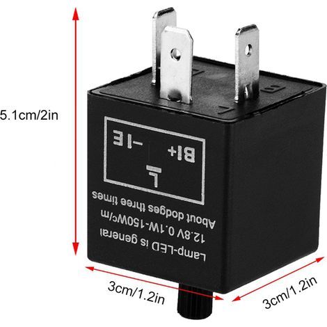 3-poliger 12V-LED-Blinker mit flexiblem Timer für Blinker