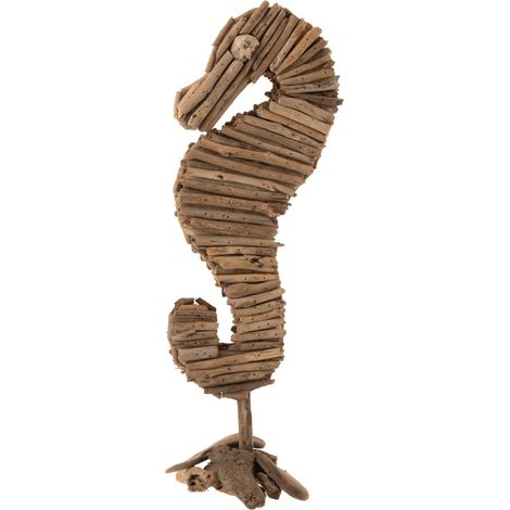 Figurine Hippocampe en bois flotté (1/3)