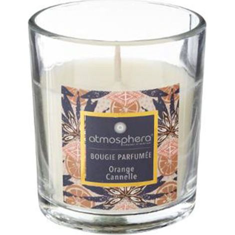 Bougie Parfumée en Verre "Neda" 110g Orange Cannelle (1/2)
