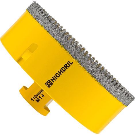 Foret Diamanté - 110MM M14 Scie Cloche Diamantée pour Porcelaine Carrelage Céramique Marbre Granit Quartz Pierre Maçonnerie Trépan Diamant Foret (1/5)